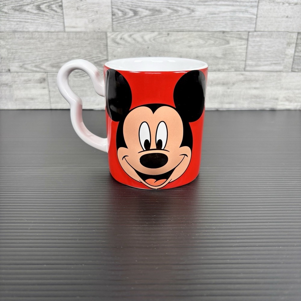 Mickey‎ Mouse Ceramic Mug with a Half Mickey Icon Handle from the year 2000.